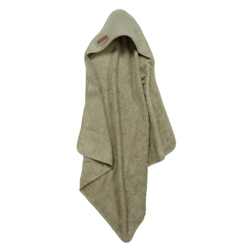 Little Dutch capuchon handdoek uni olijf "Pure Olive