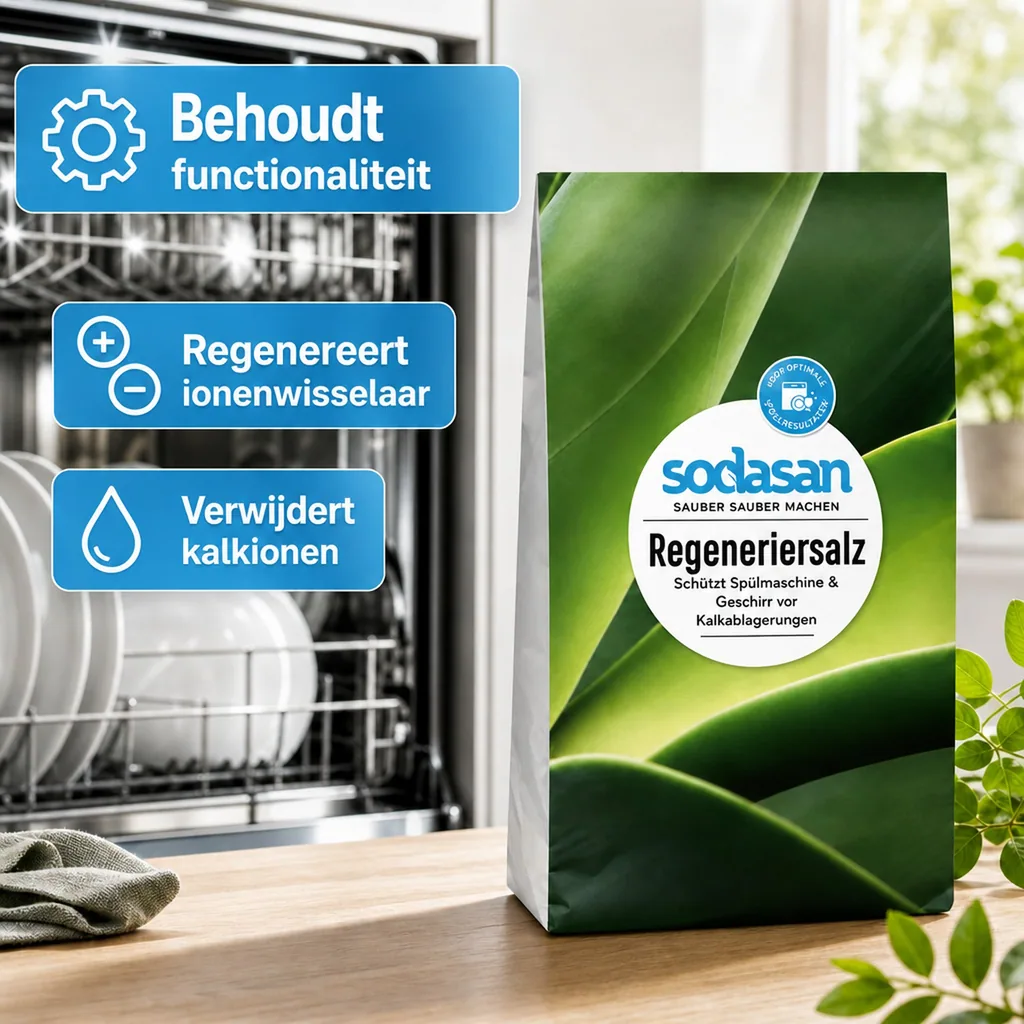 Regeneratiezout 2kg, vaatwasmachine zout, in papierbeutel