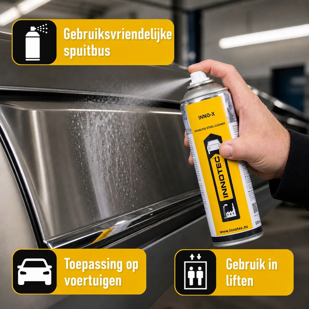 RVS reiniger, Inno-X, edelstaal/chroom/alu, 500 ml