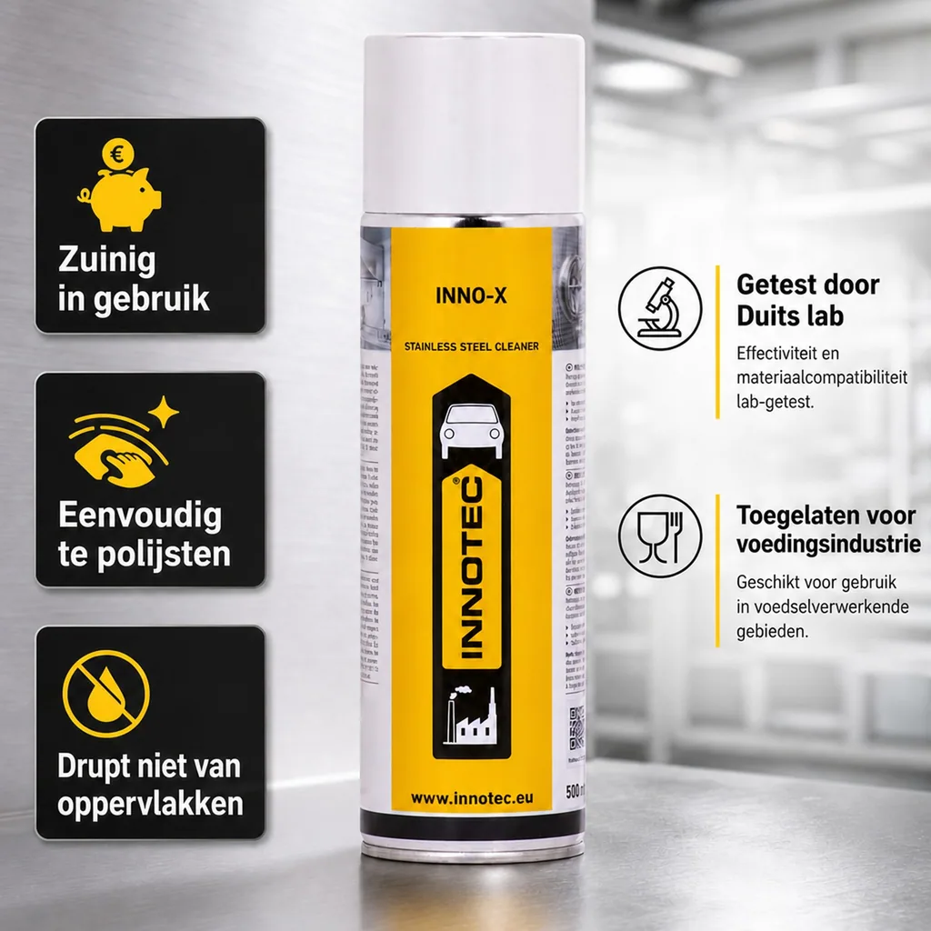 RVS reiniger, Inno-X, edelstaal/chroom/alu, 500 ml