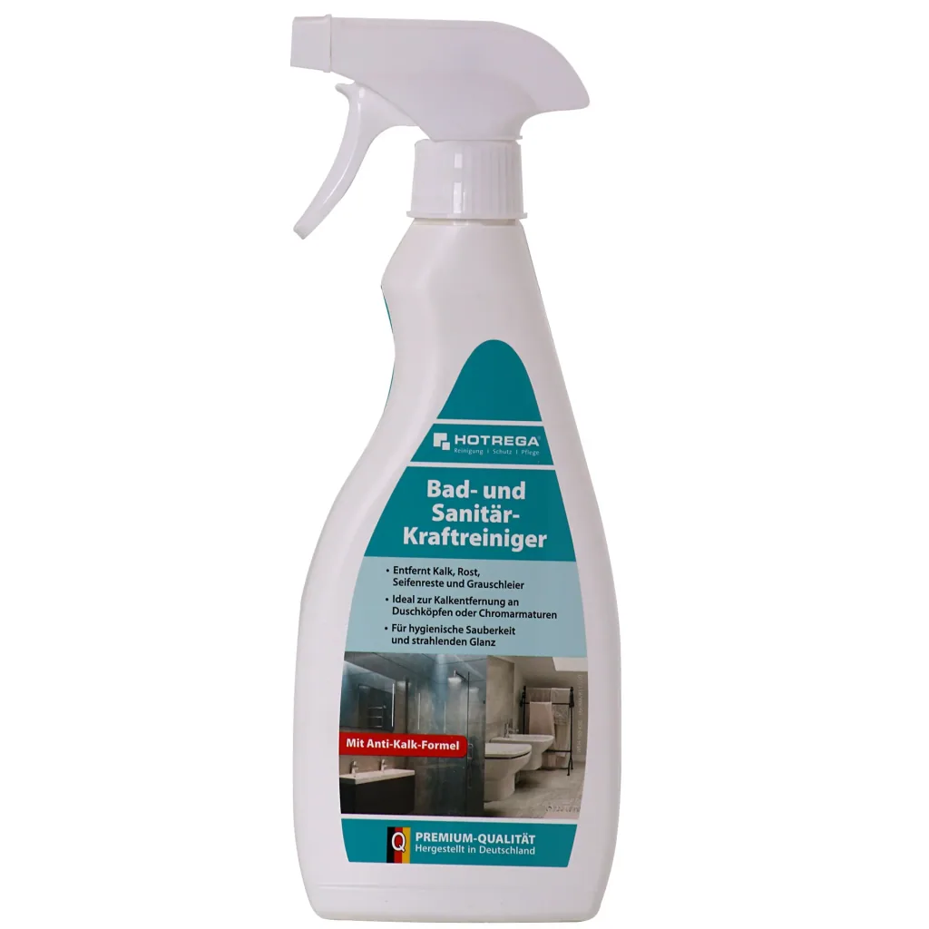Badkamer schoonmaken, sanitair reiniger, badkamer reiniger, krachtreiniger 500ml spuitfles