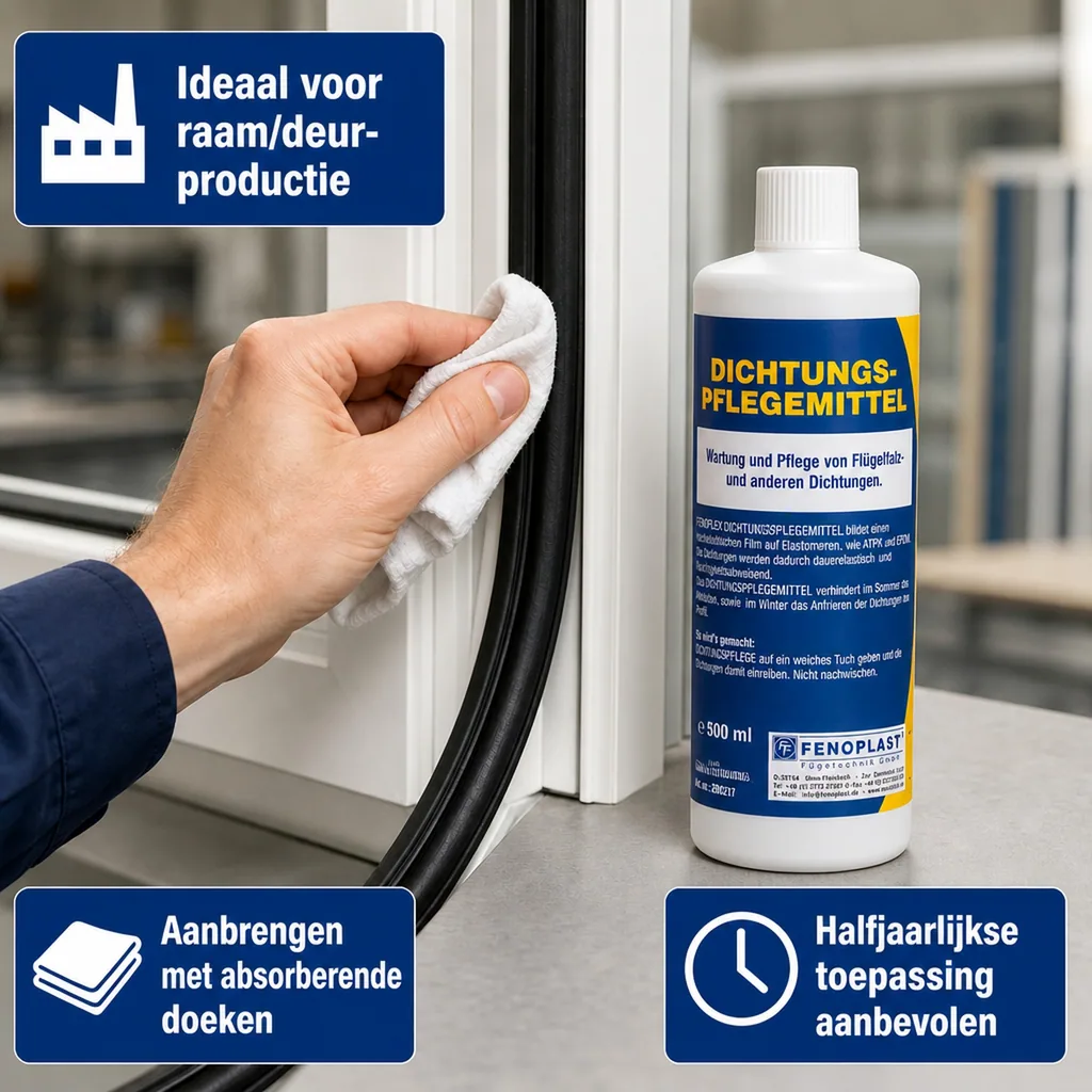 Rubber seal bescherming, afdichtingsrubber onderhoud, rubber afdichting bescherming, rubber onderhoud, Fenoflex Dichtungspflegemittel 500ml