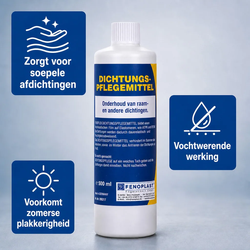 Rubber seal bescherming, afdichtingsrubber onderhoud, rubber afdichting bescherming, rubber onderhoud, Fenoflex Dichtungspflegemittel 500ml
