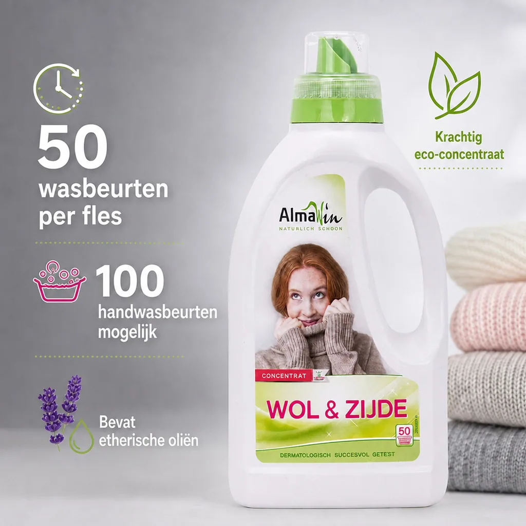 Wolwasmiddel 750 ml, Wasmiddel wol en zijde, voor ca. 50 wasbeurten