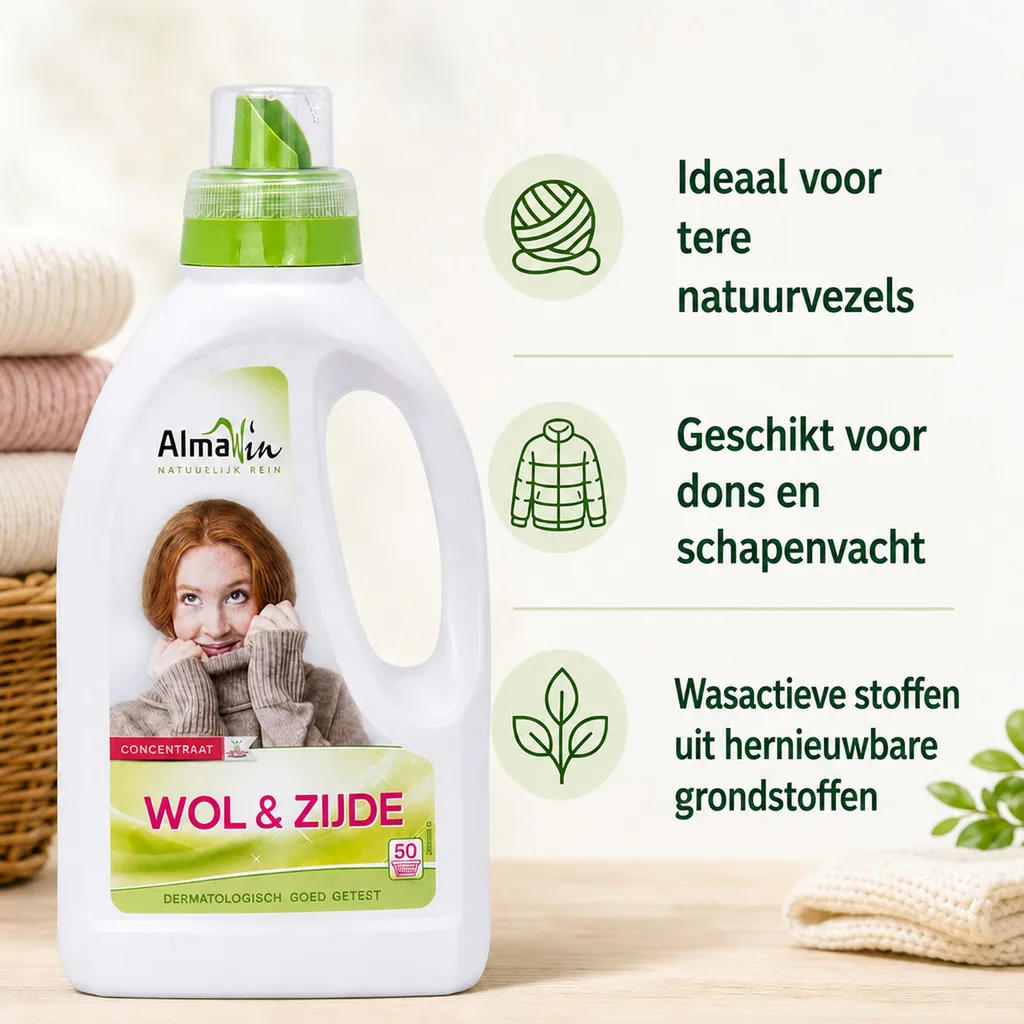 Wolwasmiddel 750 ml, Wasmiddel wol en zijde, voor ca. 50 wasbeurten