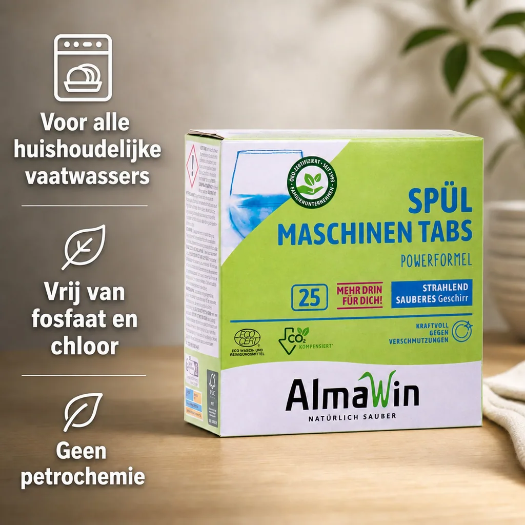 Vaatwastabletten, 25 stuks, extra sterk & extra glanzend