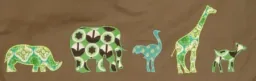 Taftan hoeslaken klein safari