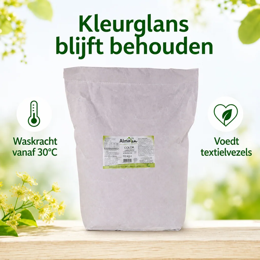 Wasmiddel voor gekleurde was, waspoeder kleur, wasmiddel kleur, 10 kg, wasmiddel lindebloesem