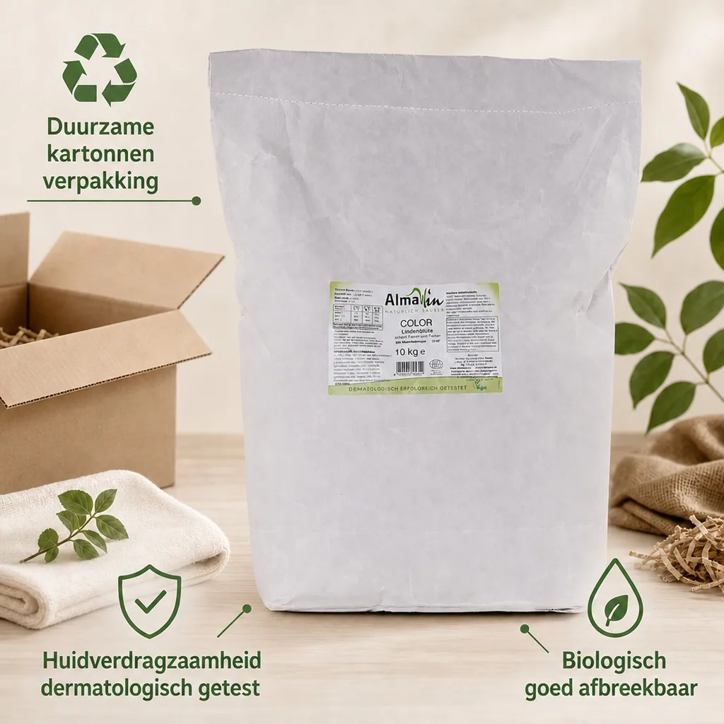 Wasmiddel voor gekleurde was, waspoeder kleur, wasmiddel kleur, 10 kg, wasmiddel lindebloesem