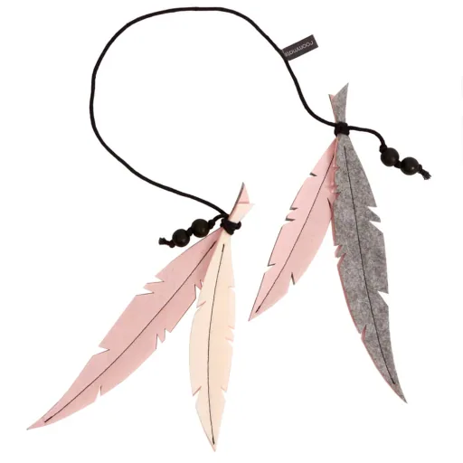 Roommate decoratie veren hanger roze