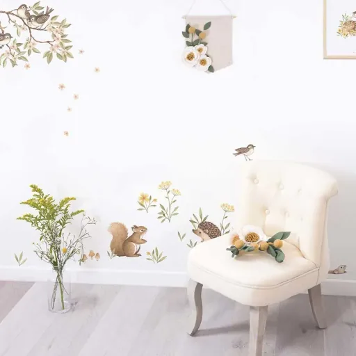 Lilipinso poster fawn met vlinder bruin