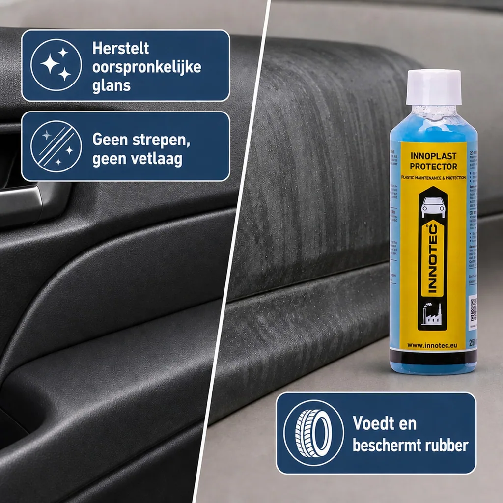 Kunststof onderhoud, Innoplast Protector 250 ml, kunststof bescherming, kunststof reiniger