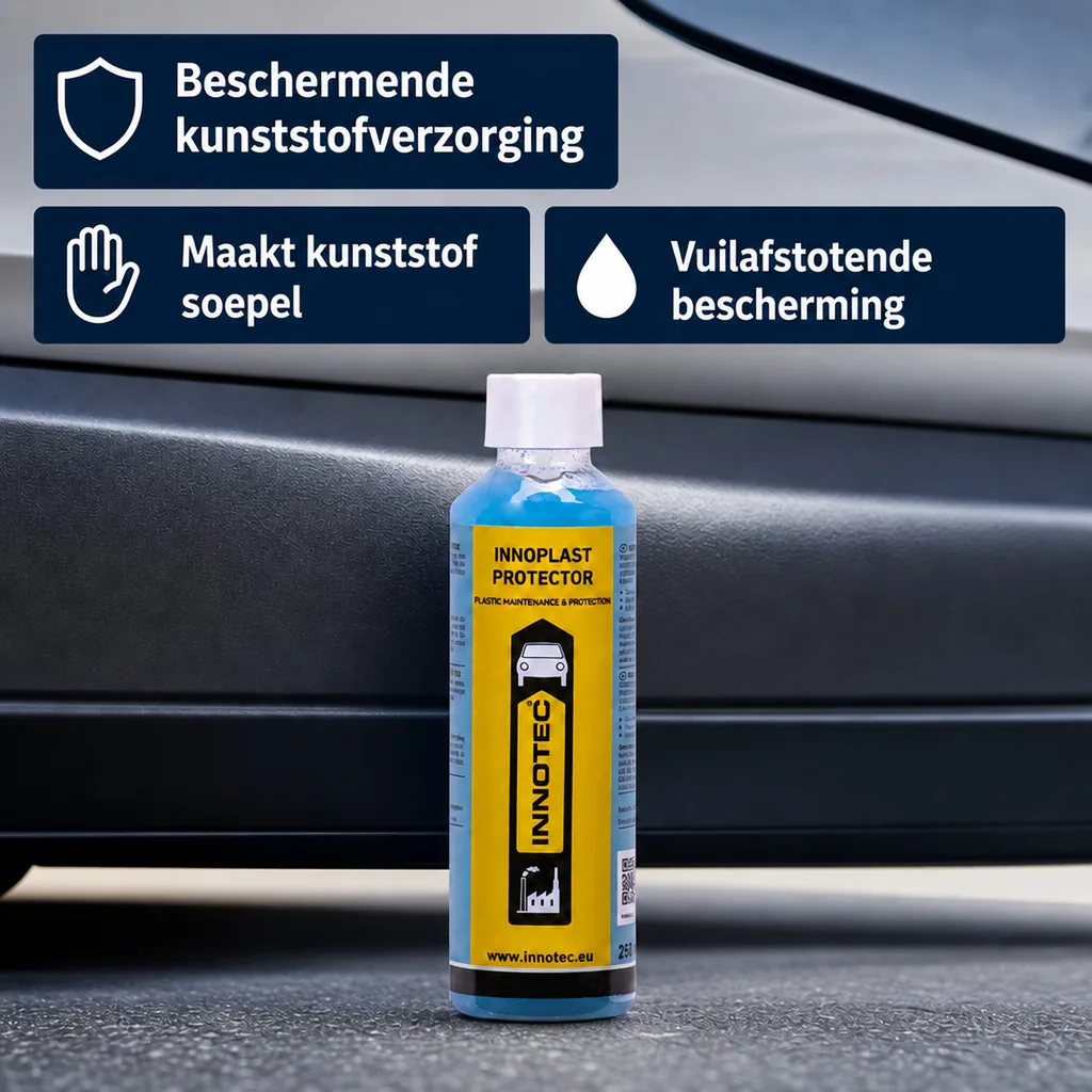 Kunststof onderhoud, Innoplast Protector 250 ml, kunststof bescherming, kunststof reiniger