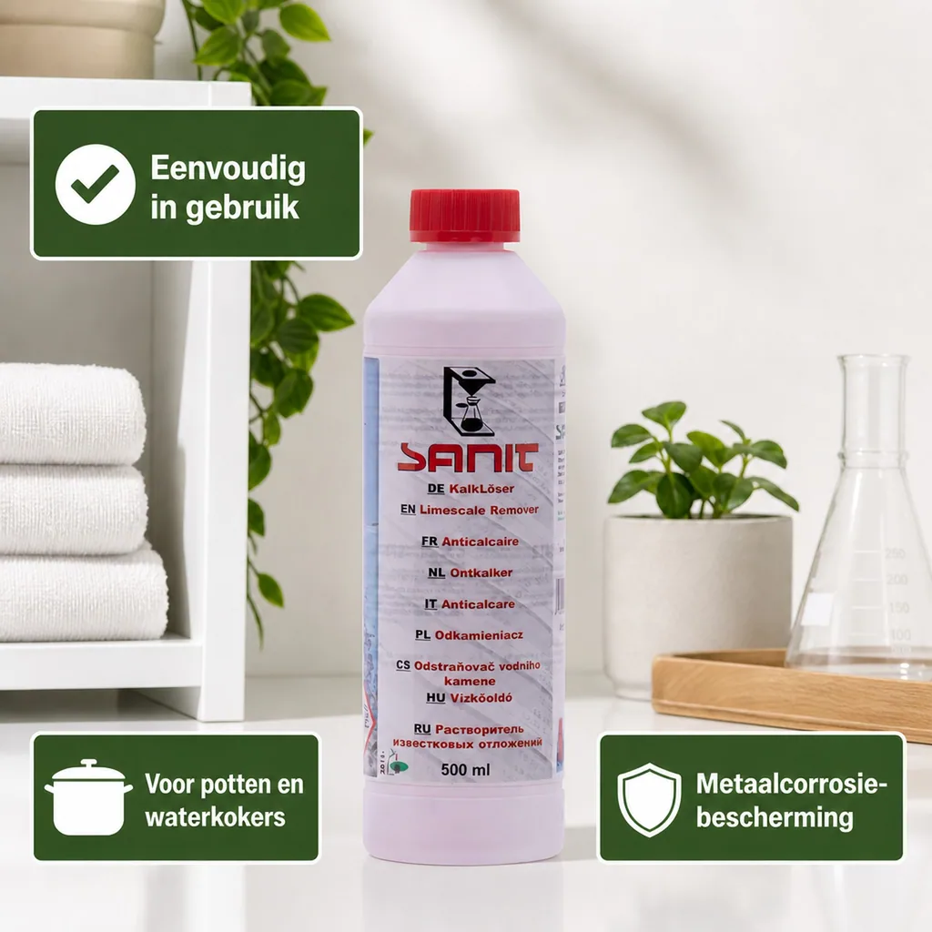 Kalk verwijderen, Kalkreiniger, 500 ml, Ontkalker, Badkamer Ontkalker