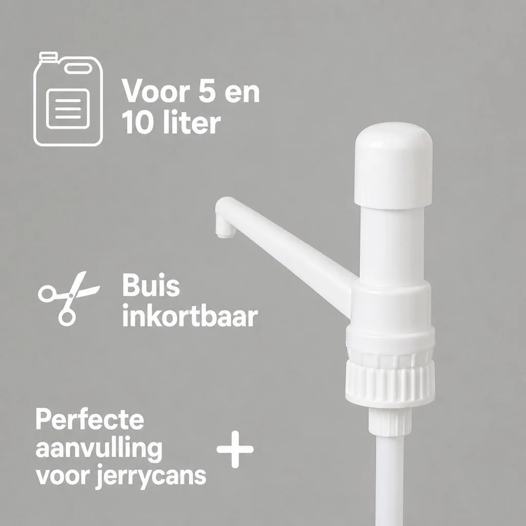 Doseerpomp voor 5 liter en 10 liter kan, doseerpomp kan, pomp voor jerrycan