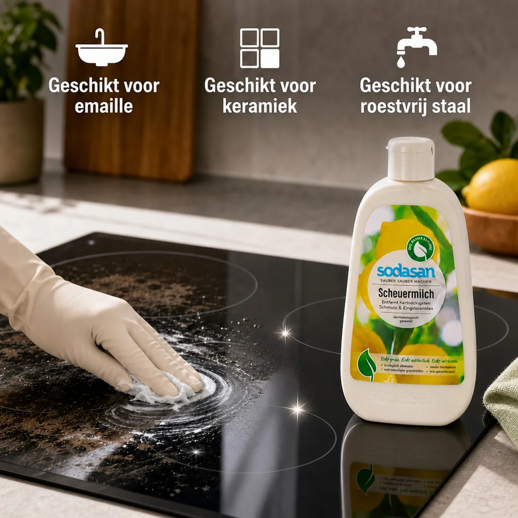 Schoonmaakmelk 500 ml, schuurmiddel, natuurlijke schuurmiddel