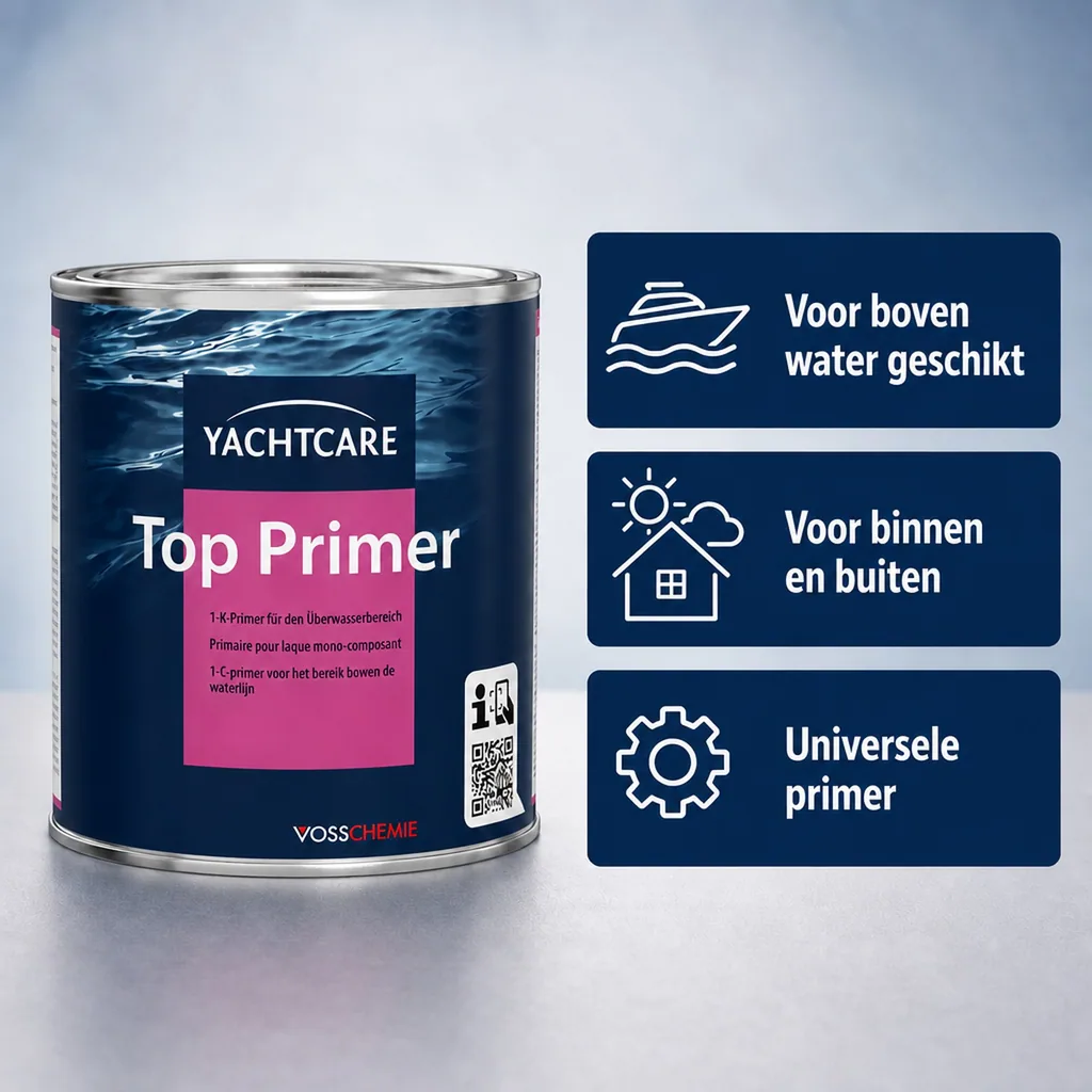 Boot primer, 1K primer, jacht primer, witte boot primer, 750 ml