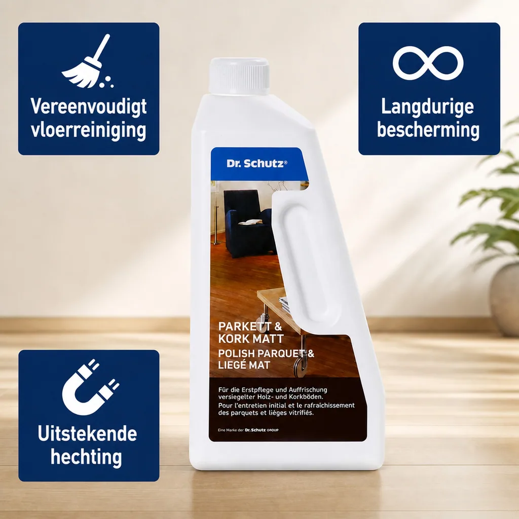 Parketlak mat, Korklak, Parket vernis mat, Kurk lak, Matte parketlak, Parketlak waterbasis mat, Kork vernis, Matte vernis parket, Parketlak slijtvast mat, Vernis voor kurk, 750ml