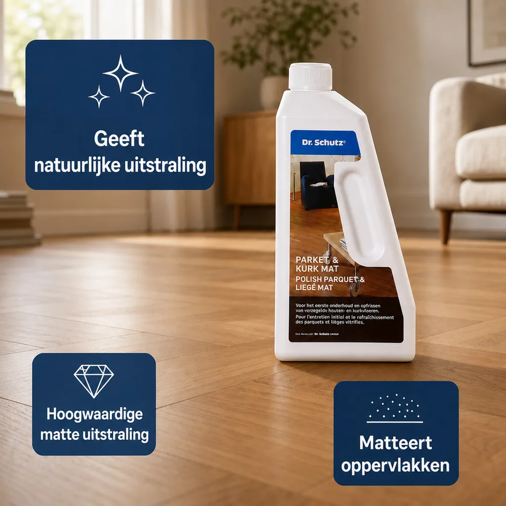 Parketlak mat, Korklak, Parket vernis mat, Kurk lak, Matte parketlak, Parketlak waterbasis mat, Kork vernis, Matte vernis parket, Parketlak slijtvast mat, Vernis voor kurk, 750ml