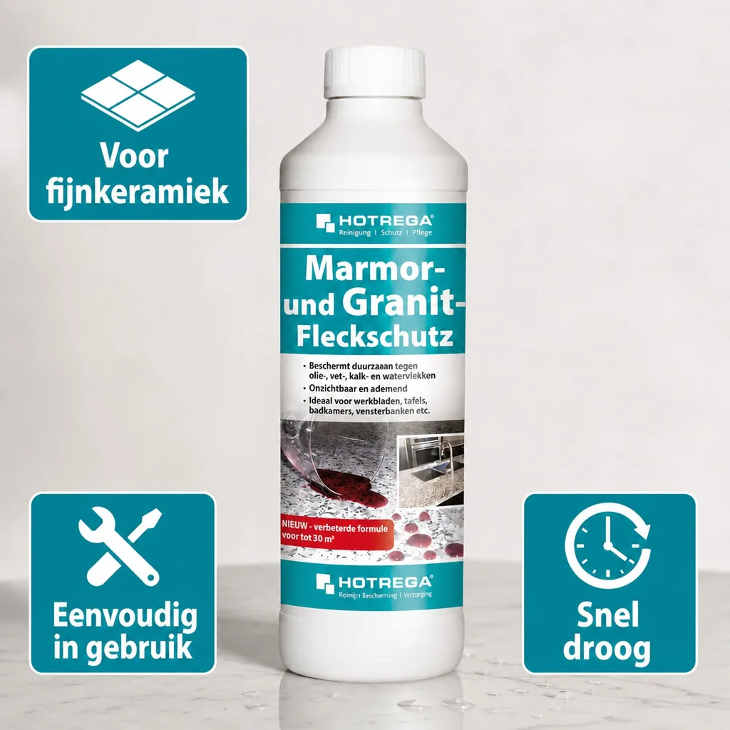 Marmer bescherming, graniet bescherming, vlekbescherming marmer, 500 ml