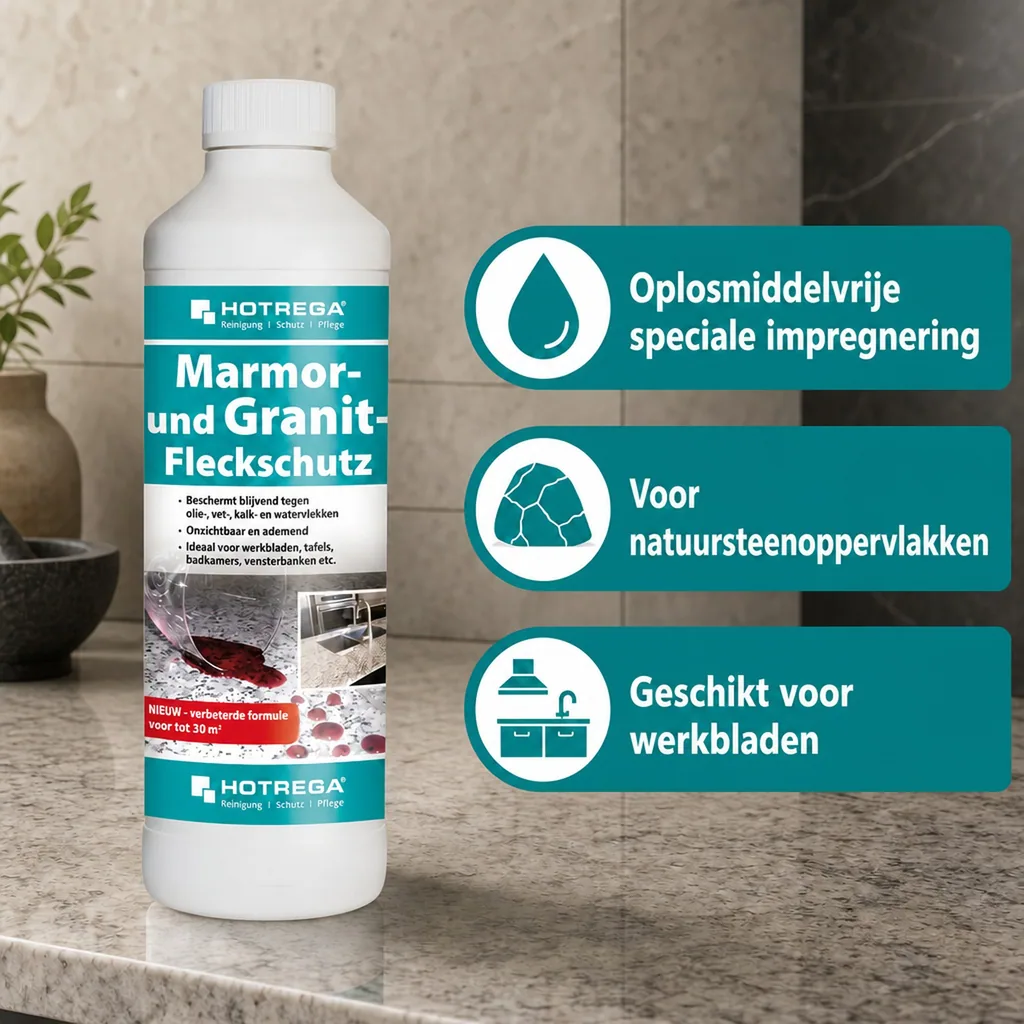Marmer bescherming, graniet bescherming, vlekbescherming marmer, 500 ml