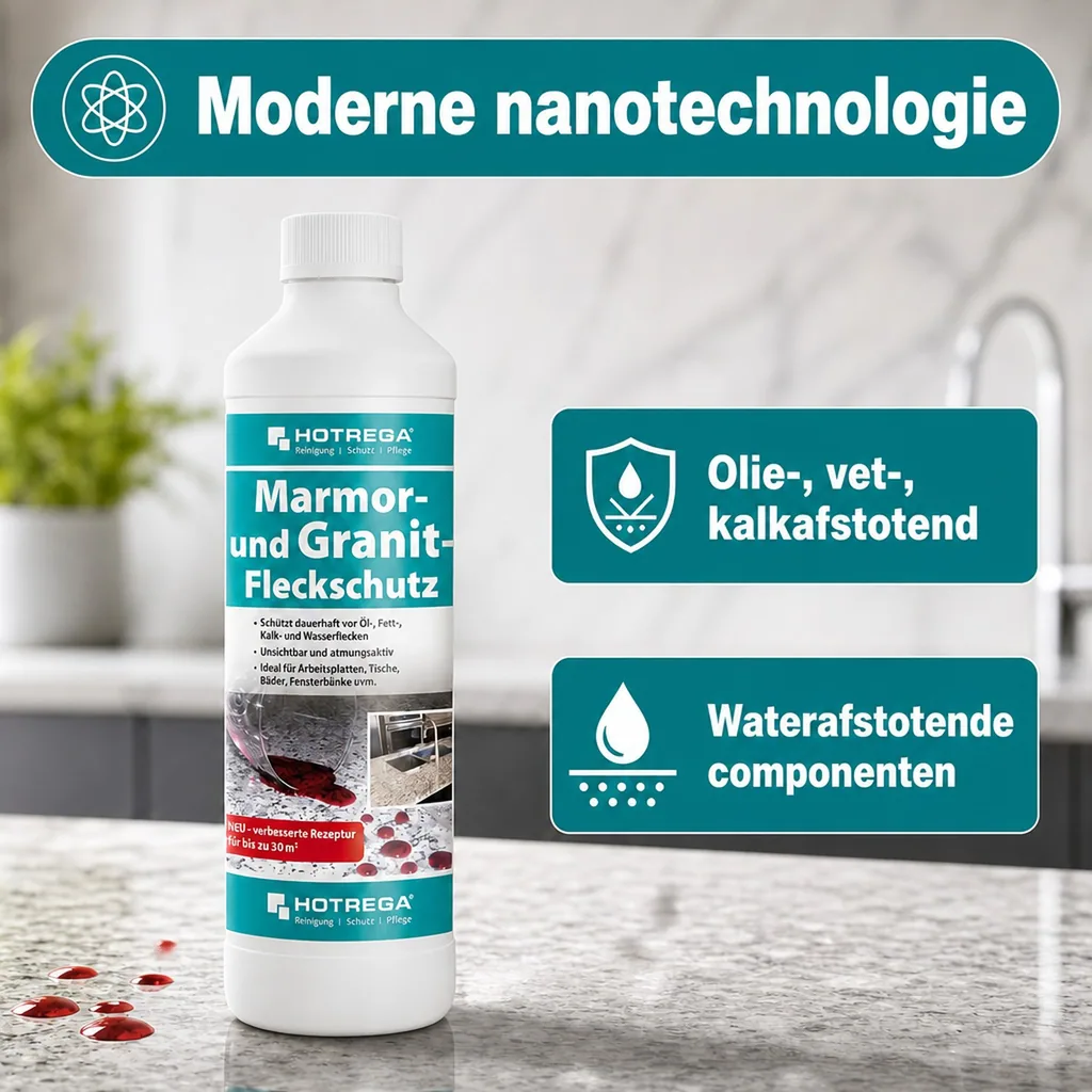 Marmer bescherming, graniet bescherming, vlekbescherming marmer, 500 ml
