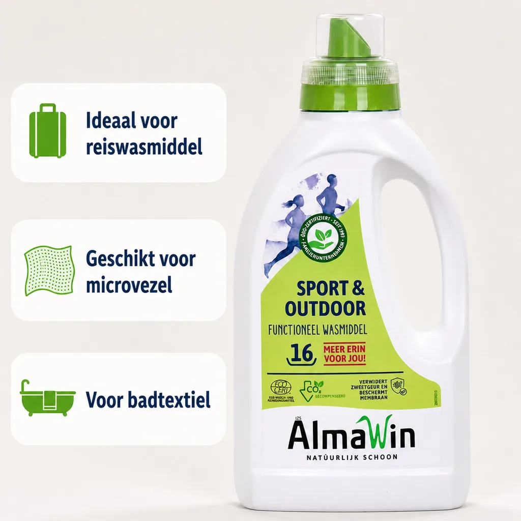 Wasmiddel sportkleding, wasmiddel outdoor kleding, 750 ml