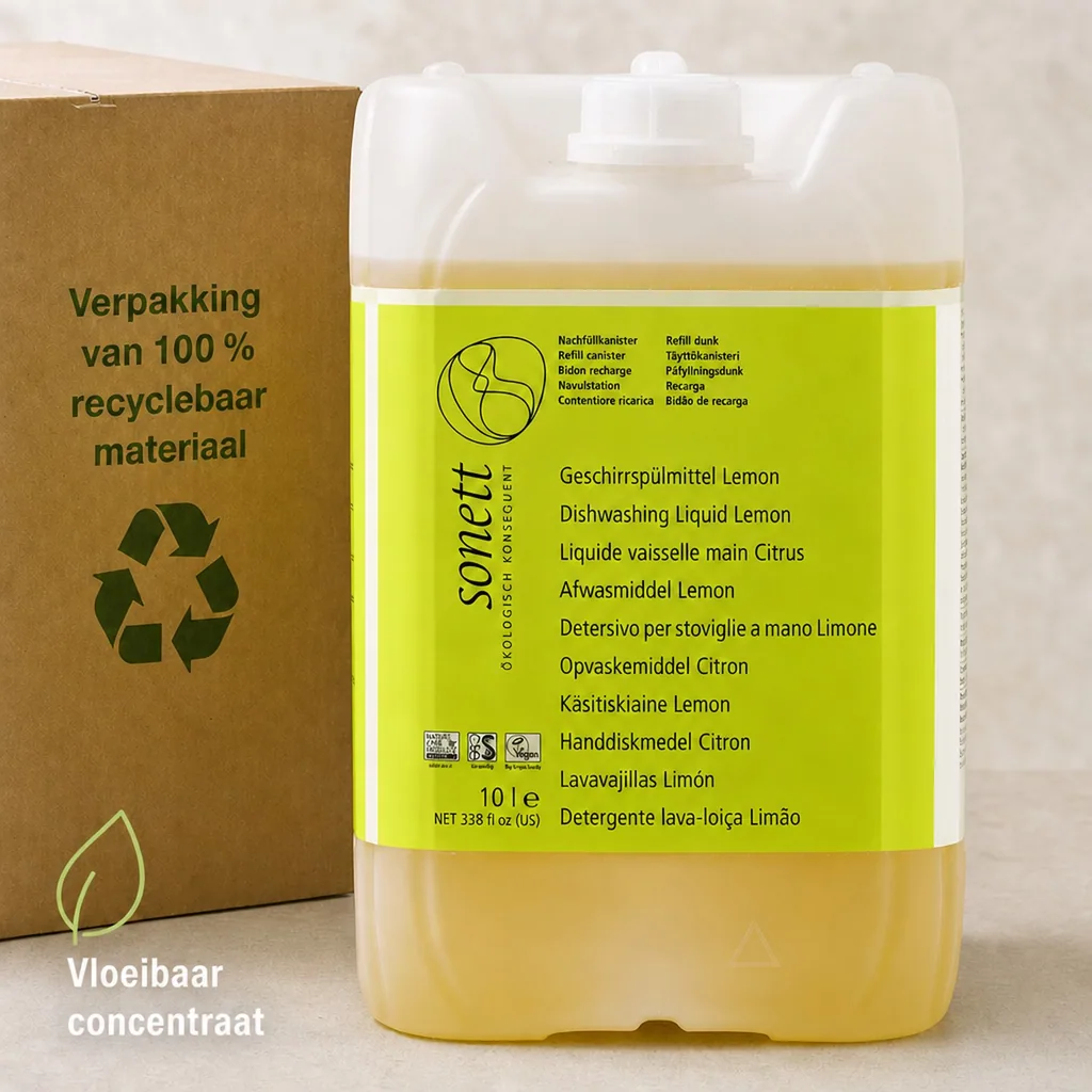 Afwasmiddel citroen 10 Liter, natuurlijk afwasmiddel, eco afwasmiddel