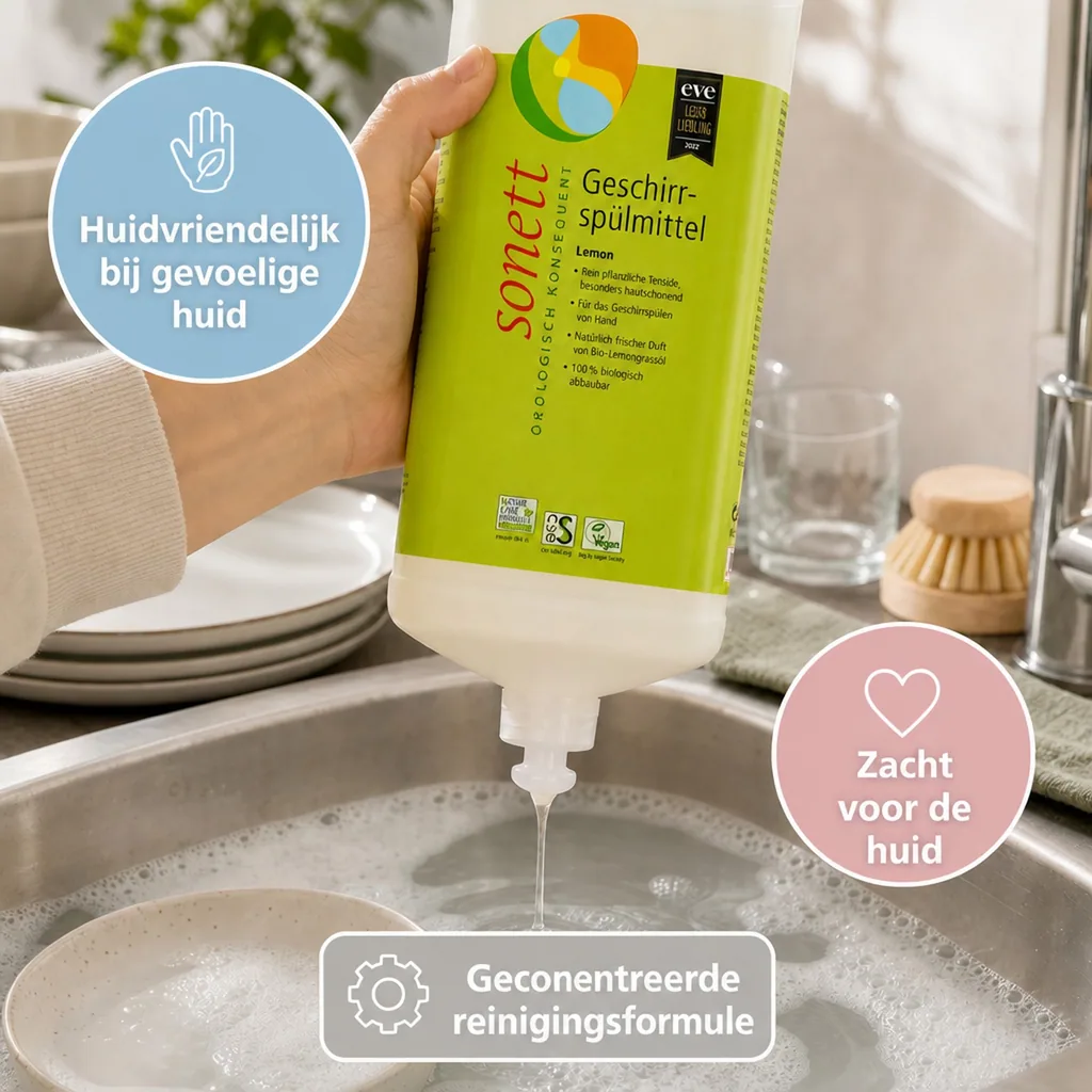 Afwasmiddel citroen 1 Liter, Geschirrspülmittel, Natuurlijk afwasmiddel, Ecologisch