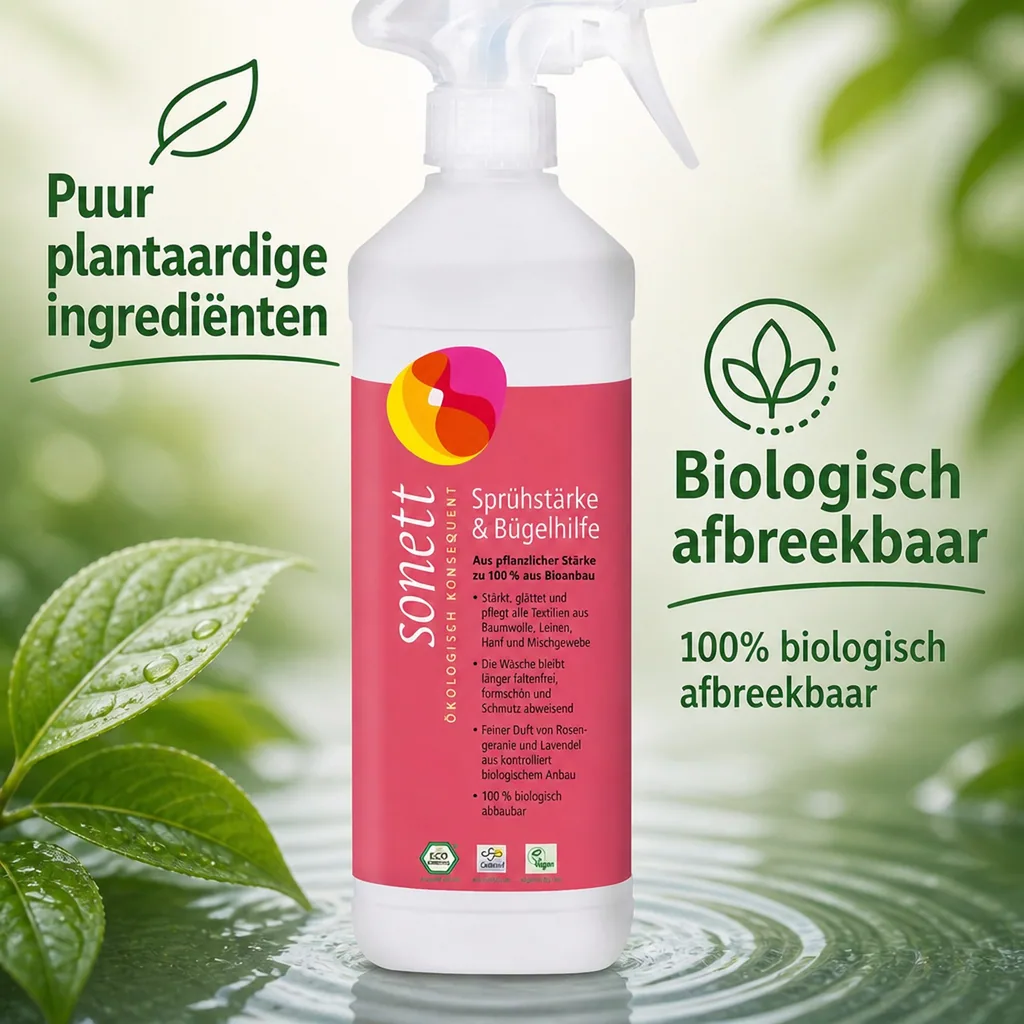 Strijkspray, Strijkwater spray, Strijk hulp, Spray om te strijken, Natuurlijke strijkspray 500ml