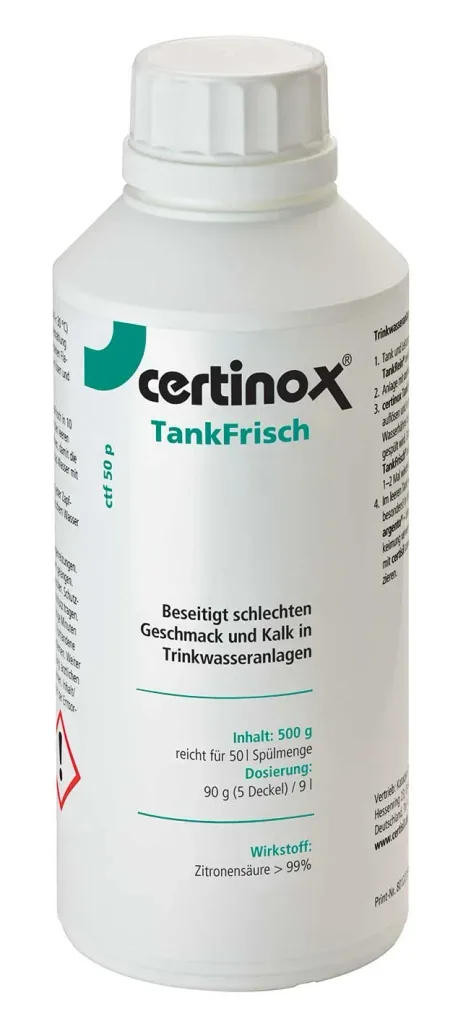 Watertank reiniger, Tankreiniging camper, Drinkwater tank schoonmaken, 500 g