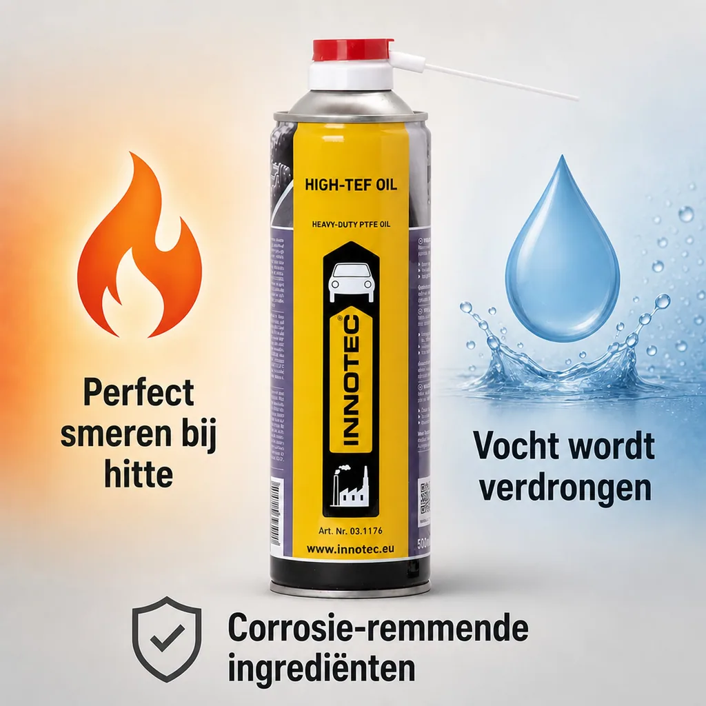 Smeermiddel 500ml, Teflon olie, Smerende olie, Kruipolie, Multi olie, Universele olie, Smeermiddel spray, Metaal bescherming, Roest bescherming, Lagers smeren, Mechanische smering