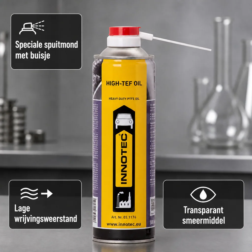 Smeermiddel 500ml, Teflon olie, Smerende olie, Kruipolie, Multi olie, Universele olie, Smeermiddel spray, Metaal bescherming, Roest bescherming, Lagers smeren, Mechanische smering