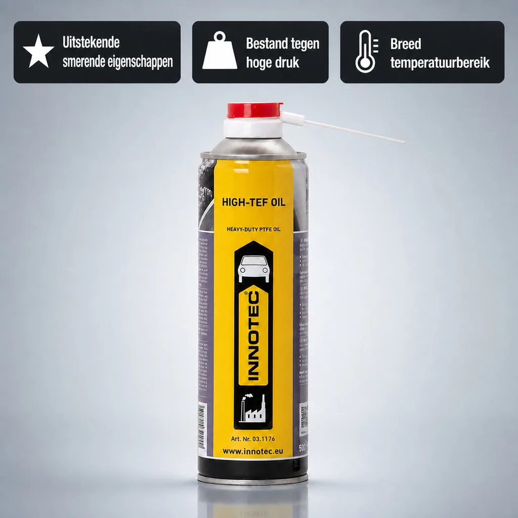 Smeermiddel 500ml, Teflon olie, Smerende olie, Kruipolie, Multi olie, Universele olie, Smeermiddel spray, Metaal bescherming, Roest bescherming, Lagers smeren, Mechanische smering