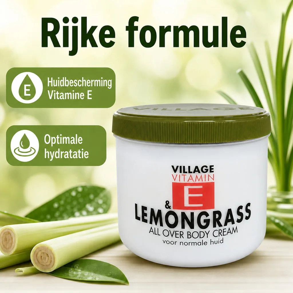 Bodylotion 500ml, Vitamine E crème, Huidlotion, Körperlotion