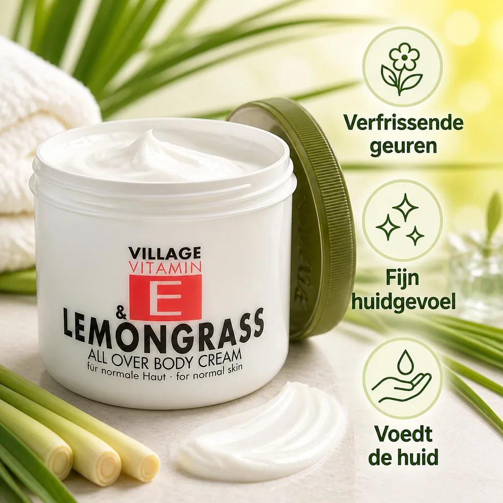 Bodylotion 500ml, Vitamine E crème, Huidlotion, Körperlotion