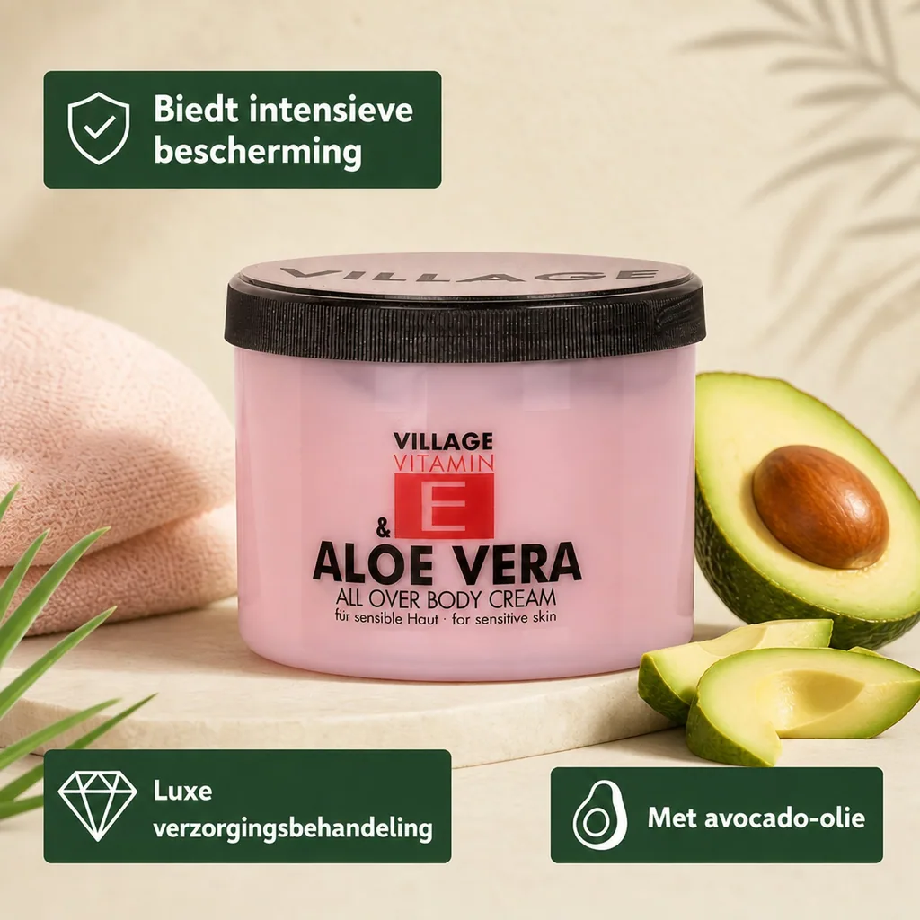 Bodylotion, Vitamine E Crème, Aloë Vera, 500ml, Körperlotion