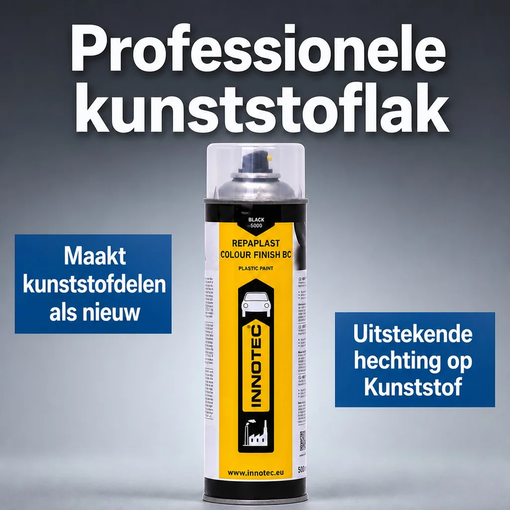 Kunststof reparatie zwart, Kunststof coating 500ml, Repaplast Colour Finish BC