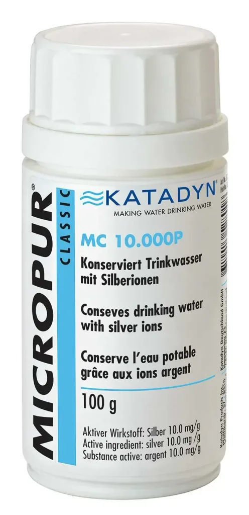 Water zuiveren, water desinfectiemiddel, drinkwater zuiveren, water tabletten