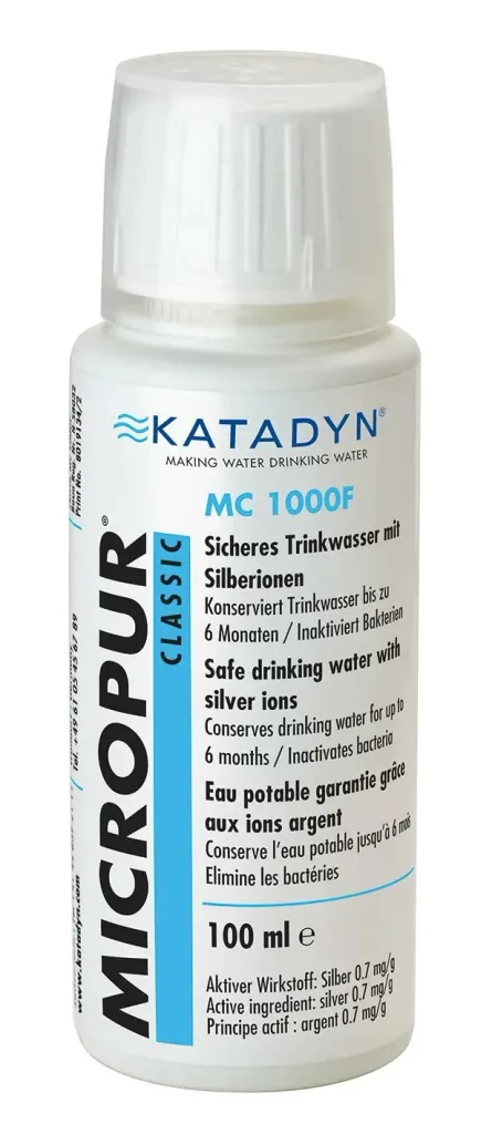 Water zuiveren, water desinfectiemiddel, drinkwater zuiveren, water tabletten
