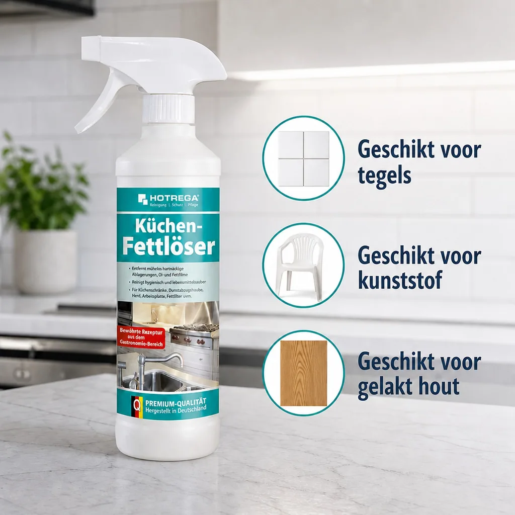 Keuken ontvetter 500 ml, Vetreiniger keuken, Kookplaat reiniger