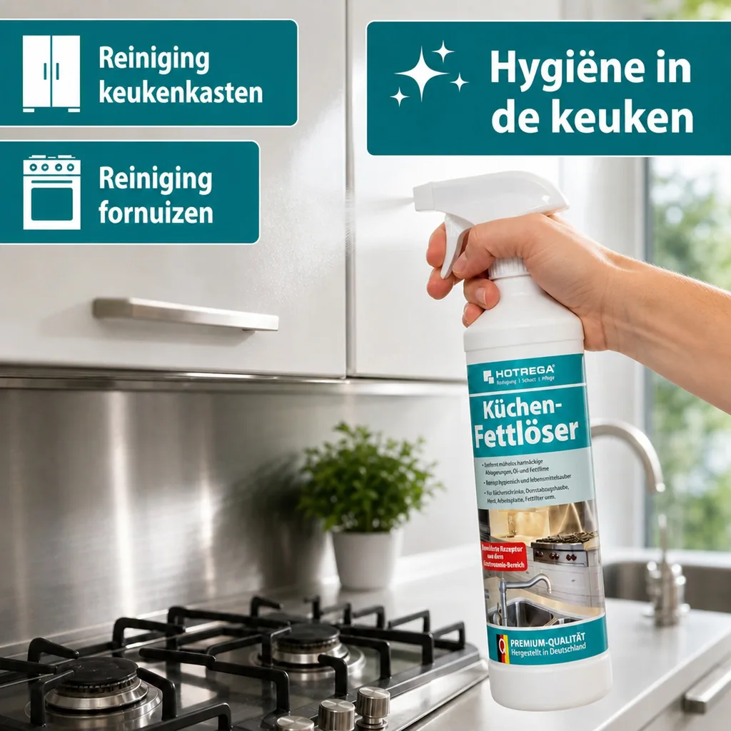 Keuken ontvetter 500 ml, Vetreiniger keuken, Kookplaat reiniger