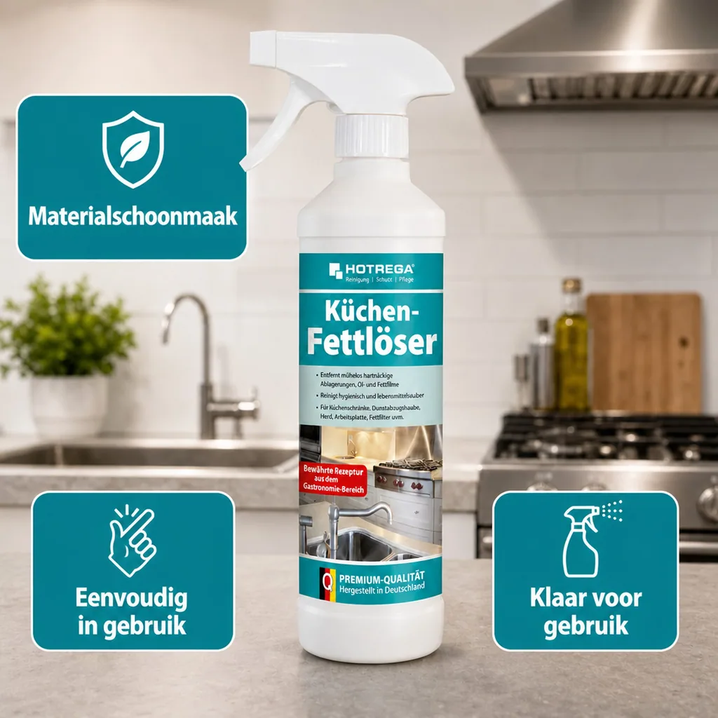 Keuken ontvetter 500 ml, Vetreiniger keuken, Kookplaat reiniger