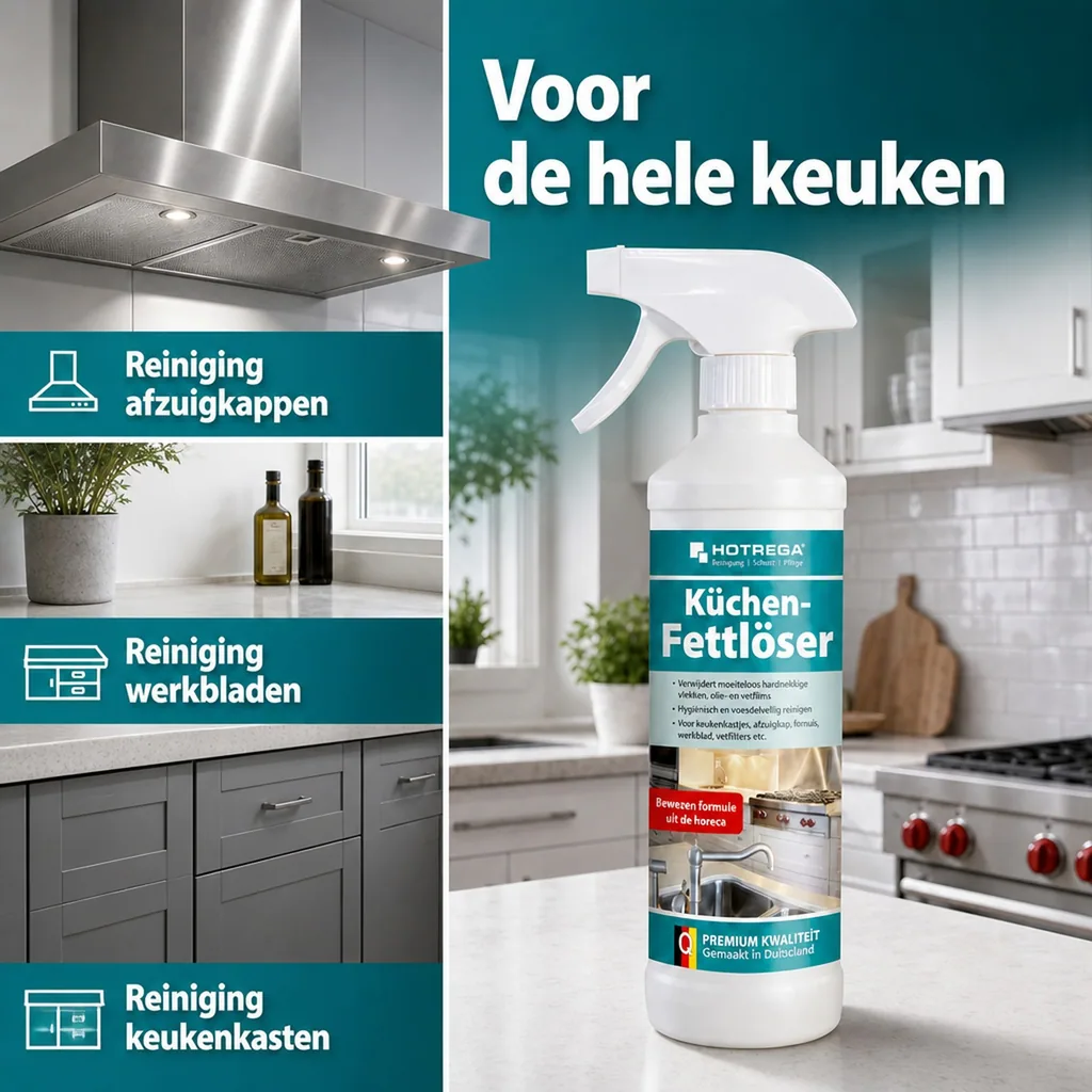 Keuken ontvetter 500 ml, Vetreiniger keuken, Kookplaat reiniger