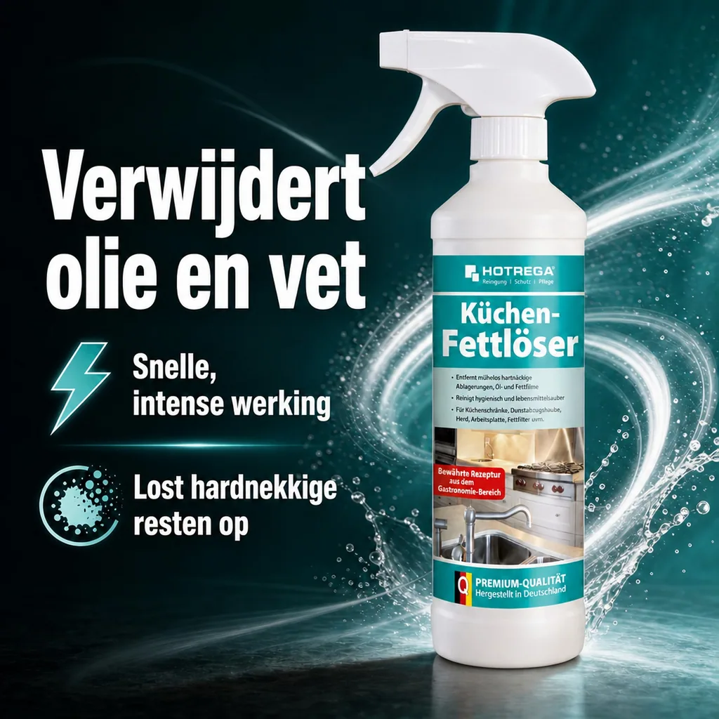 Keuken ontvetter 500 ml, Vetreiniger keuken, Kookplaat reiniger