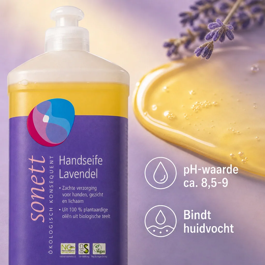 Handzeep navulling, Lavendel, 1 liter, Natuurlijke handzeep, Eco navulverpakking