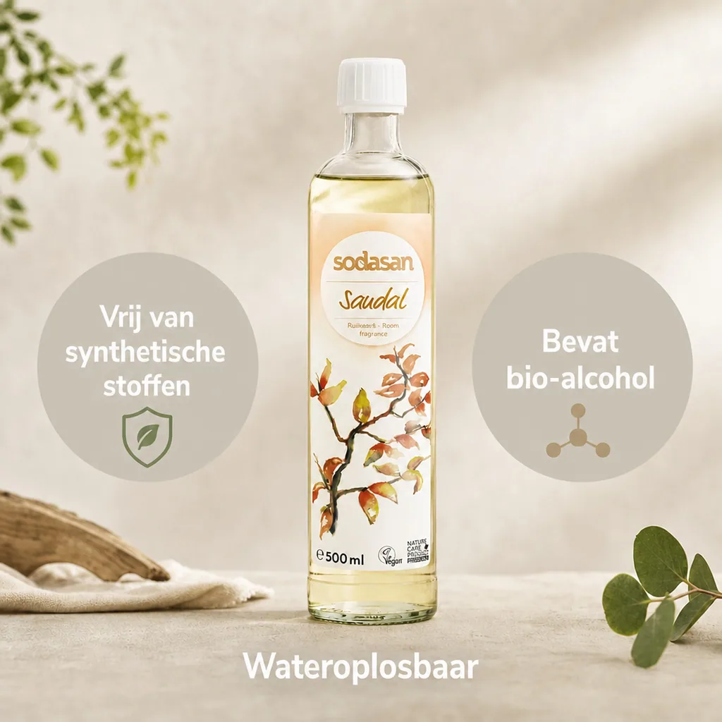 Geurstokjes navulling, kamergeur navulling, sandelhout geur, 500ml