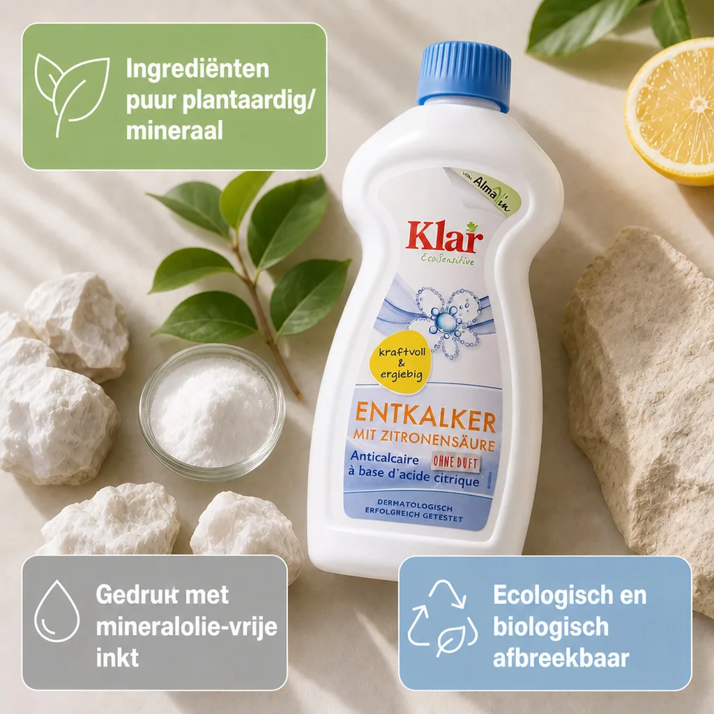 Ontkalker citroenzuur, Kalk verwijderen, Citroenzuur ontkalken, 500 ml