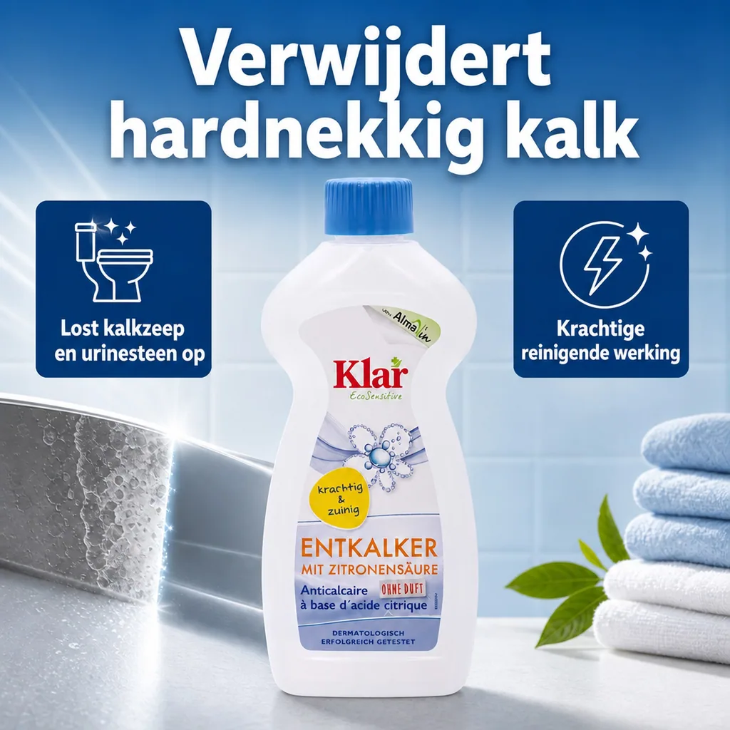 Ontkalker citroenzuur, Kalk verwijderen, Citroenzuur ontkalken, 500 ml