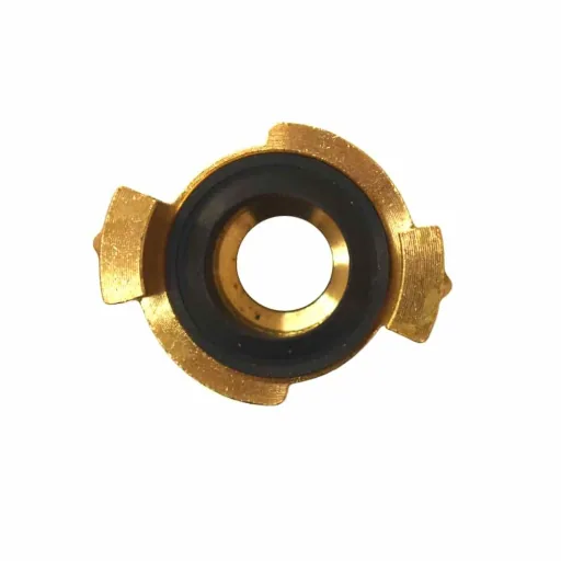 Messing Saugkoppeling 3/4 inch met Wartelmoer